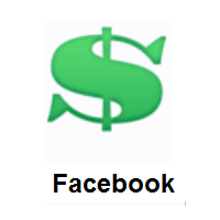 Dollar Sign on Facebook