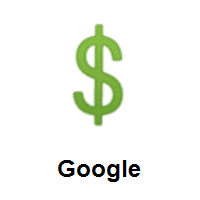 Dollar Sign on Google Android