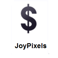 Dollar Sign on JoyPixels