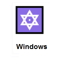 Dotted Six-Pointed Star on Microsoft Windows