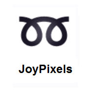 Double Curly Loop on JoyPixels
