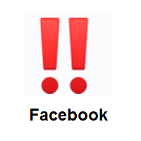 Double Exclamation Mark on Facebook