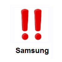 Double Exclamation Mark on Samsung