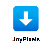 Down Arrow on JoyPixels