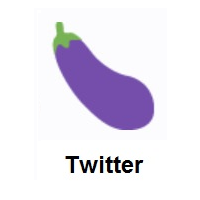 Eggplant on Twitter Twemoji