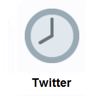 Eight O’clock on Twitter Twemoji