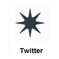Eight Pointed Black Star on Twitter Twemoji