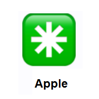 Eight Spoked Asterisk on Apple iOS