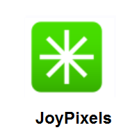 Eight Spoked Asterisk on JoyPixels