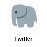 Elephant on Twitter Twemoji