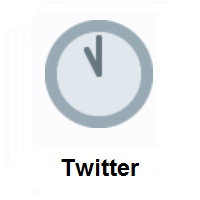 Eleven O’clock on Twitter Twemoji