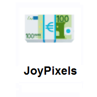 Euro Banknote on JoyPixels