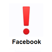 Exclamation Mark on Facebook
