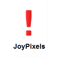 Exclamation Mark on JoyPixels