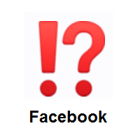 Exclamation Question Mark on Facebook