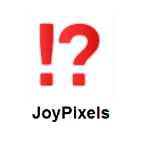 Exclamation Question Mark on JoyPixels