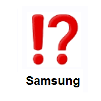 Exclamation Question Mark on Samsung