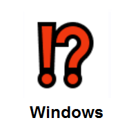 Exclamation Question Mark on Microsoft Windows