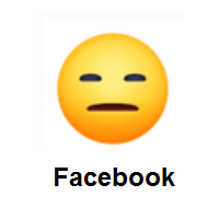 Expressionless Face on Facebook