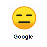 Expressionless Face on Google Android