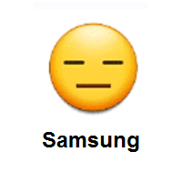 Expressionless Face on Samsung