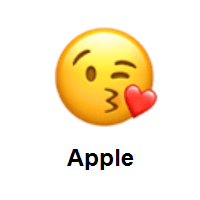 Face Blowing A Kiss on Apple iOS