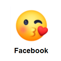 Face Blowing A Kiss on Facebook