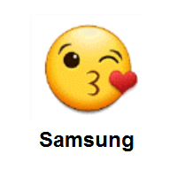 Face Blowing A Kiss on Samsung