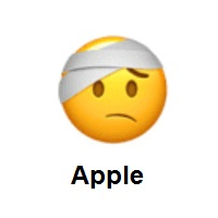 Face With Head-Bandage on Apple iOS
