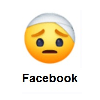 Face With Head-Bandage on Facebook