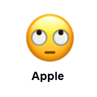 Face With Rolling Eyes on Apple iOS