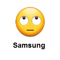 Face With Rolling Eyes on Samsung
