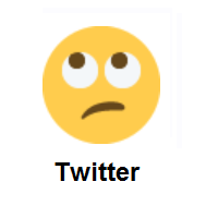 Face With Rolling Eyes on Twitter Twemoji