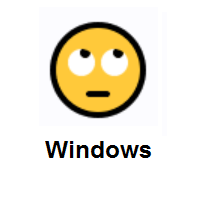 Face With Rolling Eyes on Microsoft Windows