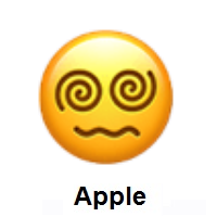 Face with Spiral Eyes on Apple iOS