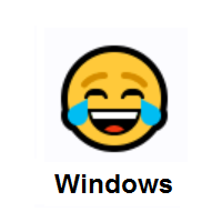 Face with Tears of Joy on Microsoft Windows