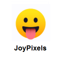 Face with Tongue on JoyPixels
