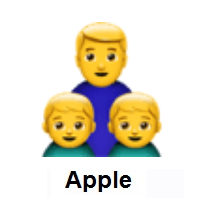 Family: Man, Boy, Boy on Apple iOS