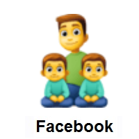 Family: Man, Boy, Boy on Facebook