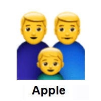 Family: Man, Man, Boy on Apple iOS