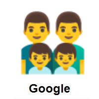 Family: Man, Man, Boy, Boy on Google Android