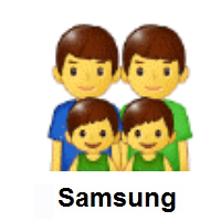 Family: Man, Man, Boy, Boy on Samsung
