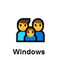 Family: Man, Man, Boy on Microsoft Windows