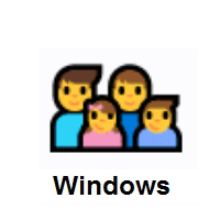 Family: Man, Man, Girl, Boy on Microsoft Windows