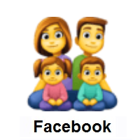Family: Man, Woman, Girl, Boy on Facebook