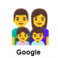 Family: Man, Woman, Girl, Boy on Google Android