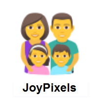 Family: Man, Woman, Girl, Boy on JoyPixels