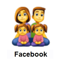 Family: Man, Woman, Girl, Girl on Facebook