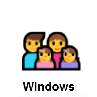 Family: Man, Woman, Girl, Girl on Microsoft Windows