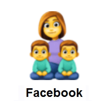 Family: Woman, Boy, Boy on Facebook